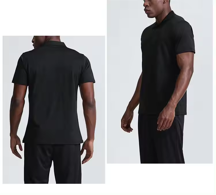 2024 Custom label plus size trendy blank polo t shirt men quick dry